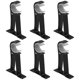 thumbnail image 1 of Soportes individuales para barra de cortina, de aleación de aluminio, resistentes (negro) 6, 1 of 5