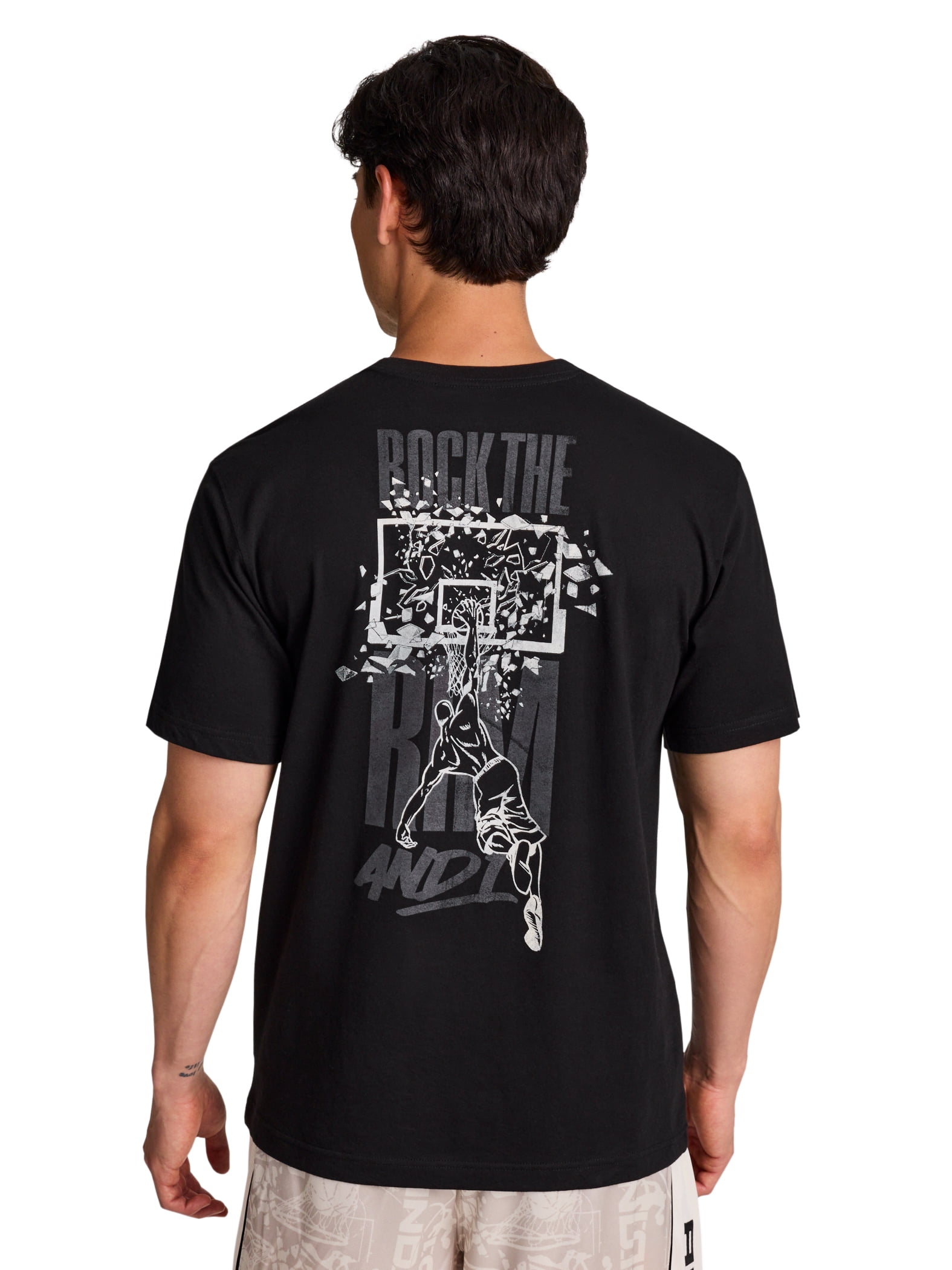 AND1 Men's and Big Men's Graphic T-Shirt, up to Size 5XL