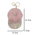 thumbnail image 3 of Mini Baseball Cap Coin Purse, Sparkling Crocodile-Texture Design, Holds Coins, Keys, and Lipstick for Daily Essentials, 3 of 8