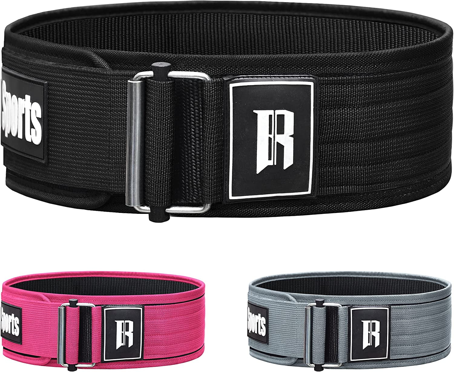 RIMSports Nylon Weight Lifting Belt for Workout Gym Squat and Deadlift
