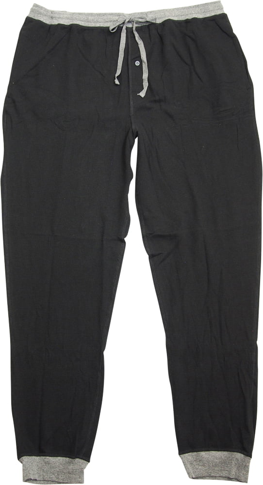 Hanes Charcoal Pajama Pants for Men Lounge Sleep Cotton Blend Side PocketsCh 