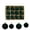 Green, variant on Set of 6 Red & White Christmas Tree Ornaments, Shatterproof Plastic, 6cm
