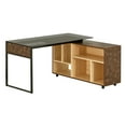 thumbnail image 6 of Techni Mobili L-Shape Corner Desk with Multiple Storage, Oak RTA-385DL-OAK, 6 of 10