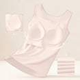 thumbnail image 4 of longantii Tank Tops With Built In Bras Tummy Control Seamless Wide Strap Camisole Shaper Shelf Bra Tank For Senior Light pink 4XL, 4 of 9