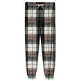 thumbnail image 6 of Wutalume Men's Drawstring Pocket Cuffed Casual Pants with Checkered Pattern, Soft Home Sleep Pants for Comfortable Wear and Relaxation,Black L, 6 of 7