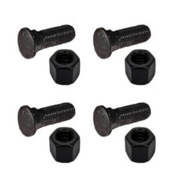 RAParts (4) Plow Bolt and Nut fits Blades / Cutting Edges 5/8-11x2 1/4 Grade 8 Dome Head