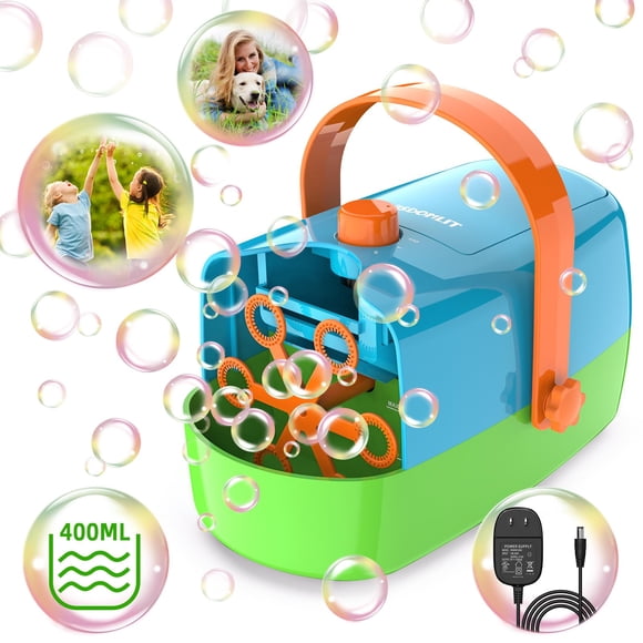 Bubble Machine Wisdomlit, soplador automático de burbujas, más de 8000 burbujas