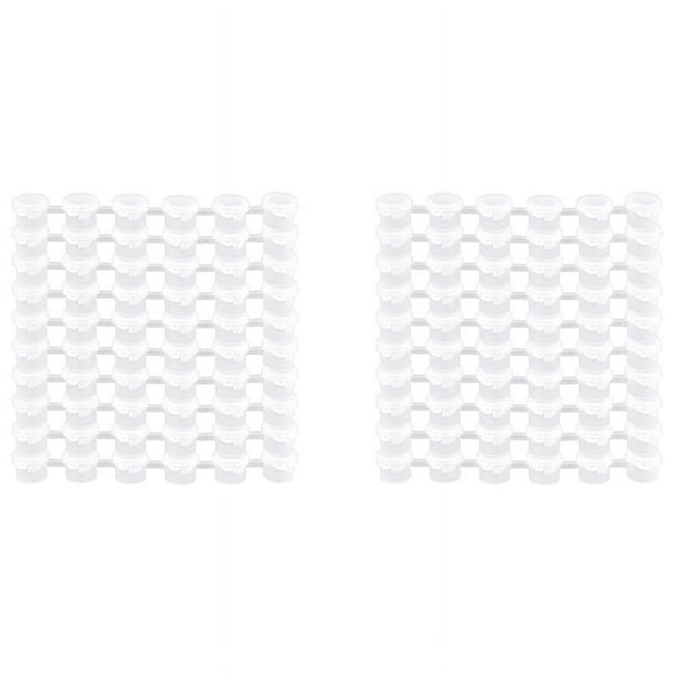 20 Tiras 120 Botes Botes de Pintura Vacíos Tira de de Pintura Contenedores de Almacenamiento de Pintura, Suministros para Manualidades de Pintura para El Aula