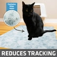 thumbnail image 4 of Drymate Original Cat Litter Mat, Contains Mess from Box for Cleaner Floors, Urine-Proof, Soft on Kitty Paws -Absorbent/Waterproof- Machine Washable, Durable (29”x36”)(Light Blue Floral), 4 of 5