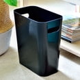 thumbnail image 2 of Youngever 2 Pack 3 Gallon Slim Trash Can, Plastic Garbage Container Bin, Trash Bin with Handles for Home Office, Living Room, Study Room, Kitchen, Bathroom (Black), 2 of 4