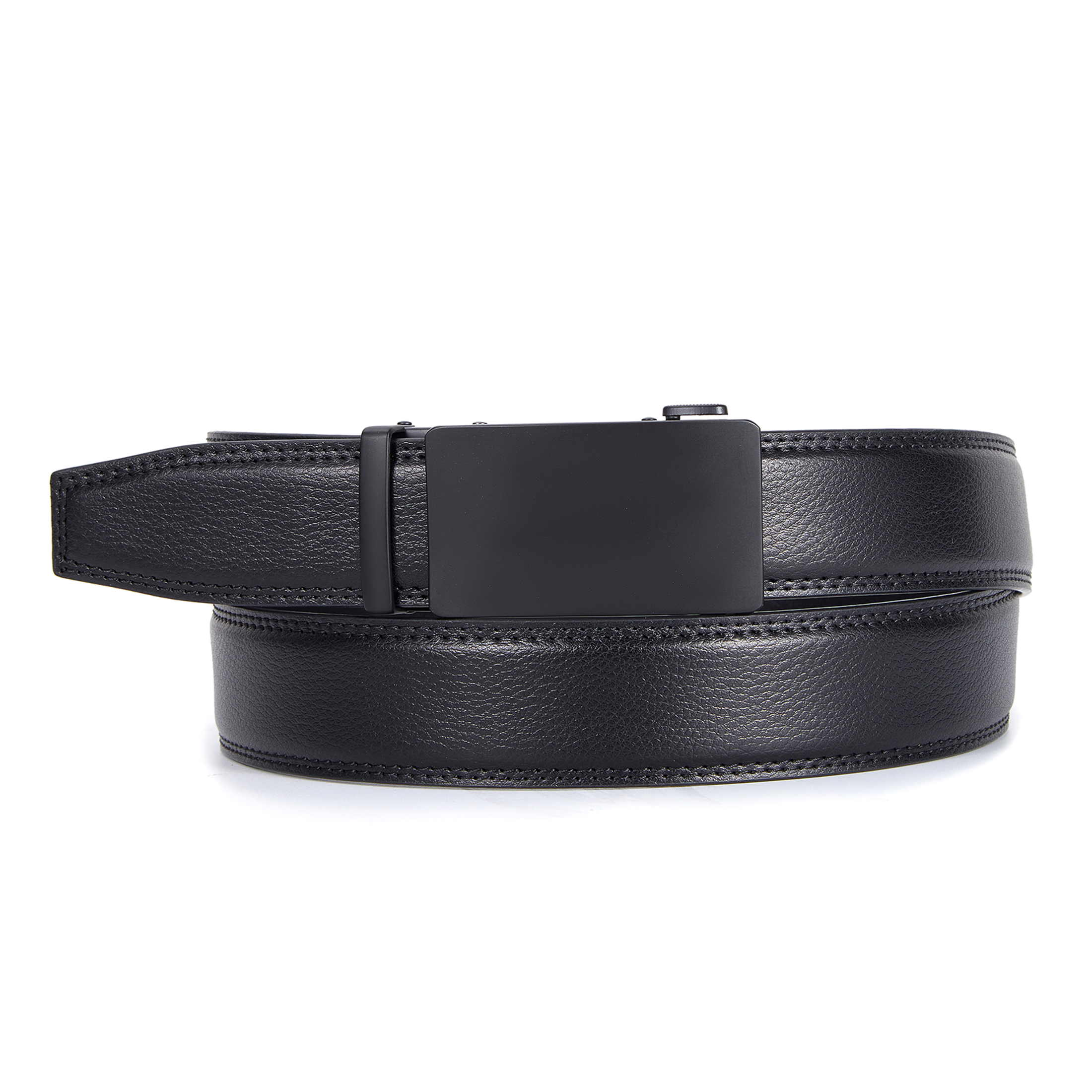 FIANMY Men's Leather Belt with Automatic Ratchet Buckle photo 3