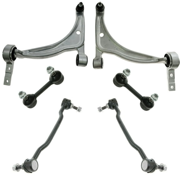 TRQ 6 pc Front Rear Suspension Kit Lower Control Arms w/ Sway Bar End Links New PSA56507