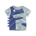 thumbnail image 2 of 4TE2023 verano niños camiseta de dibujos animados 3d para niño Animal estampado dinosaurio tiburón niños camiseta niñas Tops camisetas dibujos animados niños ropa D_o esquí esquí Gafas de esquí, 2 of 2