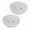 White, variant on Lalia Home 13" 2-Pack Classix Crystal Glam Dome Shaped Flush Mount Ceiling Fixture Set, Chrome