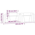 thumbnail image 4 of vidaXL Headboard Cushion Black 193 cm Faux Leather, 4 of 5