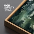 thumbnail image 5 of IDEA4WALL Extra Large Framed Canvas Print Wall Art Misty Forest Watercolor Tranquil Pine Trees with Birds Silhouette Artwork Nature Wilderness Fine Art Decor for Home Decoration - 60"x20", 5 of 5