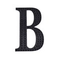 thumbnail image 2 of BalsaCircle 4" Black Solid Letter B Self-Adhesive Rhinestones Gems Sticker, 2 of 5