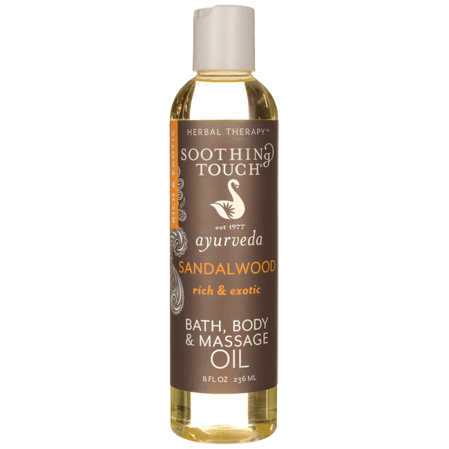Soothing Touch Bath, Body and Massage Oil Sandalwood 8 fl oz Liquid