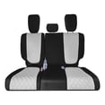 thumbnail image 1 of For 2018–2023 Honda Odyssey FH Group Neoprene Custom Fit Waterproof Car Seat Covers - 3rd Row Gray, 1 of 5