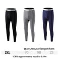 thumbnail image 3 of Jumpingount Mallas térmicas para hombre, mallas para calentar el cuerpo al aire libre, ropa interior más cálida para hombre, pantalones cálidos Ropa interior Gris 2XL., 3 of 6