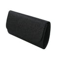 thumbnail image 2 of Premium Small Metallic Glitter Flap Clutch Evening Bag Handbag, 2 of 4
