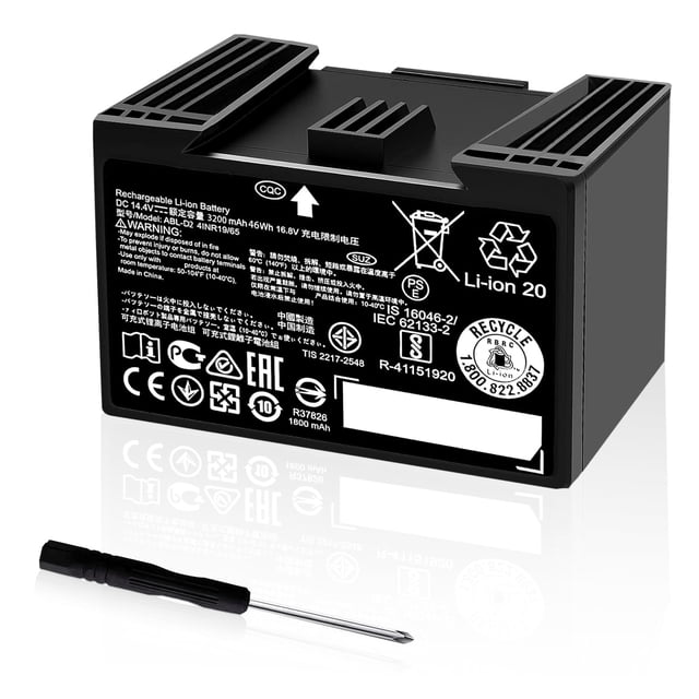 Batería JTRGPEH ABL-D2 3200mAh 14.4V para la Serie Roomba