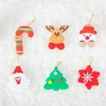 thumbnail image 2 of 12PCS Christmas Tree Felt Ornament Hanging Decorations Christmas Santa Clause, Red, 2 of 2