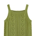 thumbnail image 2 of Jalioing Girls Knitted Camisoles Summer Lightweight Crochet Tank Tops Toddler Girls Cute Sleeveless Sweater Tops, 2 of 4