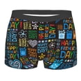 thumbnail image 5 of Uemuo Happy Father Day Pattern Men's Boxer Briefs,Trunk Anti-Chafing,Comfortable, Durable, and Stylish Underwear-Medium, 5 of 9