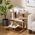 thumbnail image 2 of Gymax 2-in-1 Cat Tree Tower Pet Steps w/ Scratching Posts Hanging Toy Ball Perch, 2 of 10