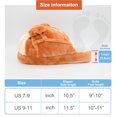 thumbnail image 5 of Onmygogo Fuzzy Winter Animal Plush Indoor Slippers for Women and Men(Size 7-8.5,bulldog), 5 of 6