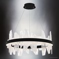 thumbnail image 3 of Luxury Modern Chandelier, Matte Black, UQL6262, 3 of 5