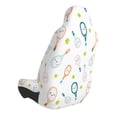 thumbnail image 2 of Balery Cute Tennis Rackets Funda de Asiento para Auto con Diseño - Cubierta Frontal Suave y Transpirable con Protector Antideslizante- 1 Unidad, 2 of 5