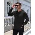 thumbnail image 5 of COOFANDY Men's Lightweight Pullover Hoodie Long Sleeve Sweatshirt Comfort Travel Hoodie, Mens Hoodies with Pocket, 5 of 10