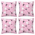 thumbnail image 2 of Halloween Throw Pillow Covers, kawaii_kitten_ghosts_pattern Square Pillow Cases with Invisible Zipper for Halloween Decorations, Farmhouse Halloween Decor 20x20, 2 of 7