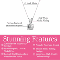 thumbnail image 3 of Cate & Chloe Faye 18k White Gold Plated Silver Pendant Necklace with Swarovski Crystal for Women, 3 of 8