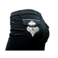 thumbnail image 5 of Jack David Women's Plus Capri Casual Stretch Jeans - Black, 5 of 5