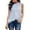Light Blue, variant on Njoeus Tank Top for Women Ruffle Crew Neck Camisole Summer T-Shirt Sleeveless Pom Chiffon Dressy Blouses S-XXL