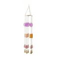 thumbnail image 6 of DecMode 34" Multi Colored Metal Indoor Outdoor Geometric Windchime with Stained Glass, 6 of 9