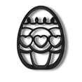 thumbnail image 4 of Heart Trio Easter Egg Decor, Minimalist Line Art Sculpture Accent, 4 of 7