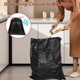 thumbnail image 4 of Bolsas de basura grandes con cordón para cocina, resistentes, insípidas, fuertes (100 unidades, negro), 4 of 4