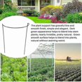 thumbnail image 4 of 4 Pcs Plant Support Stakes Ring Cage Metal Garden Plant Stake Green Half Round Plant Support Ring La, 4 of 5