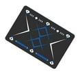thumbnail image 3 of S SERENABLE Football Footstep Training Mat Ball Control Trainer for Kids Athletes Adults Black Blue, 3 of 9