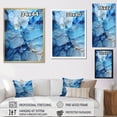 thumbnail image 4 of Designart "Geode Explosion In Minimalist Greenland" Glacier Floater Framed Wall Art Living Room, 4 of 5