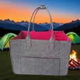 thumbnail image 4 of Misright Foldable Felt Carryall Bag Multiple Compartments For Daily life Use, 4 of 8