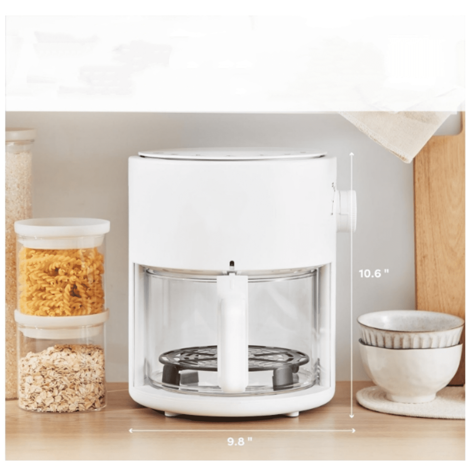 Glass Air Fryer and Countertop Convection Oven with Powerful