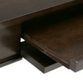 thumbnail image 2 of Simpli Home Carlton Wood Transitional 42" Home Office Desk in Brown, 2 of 9