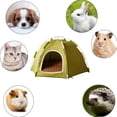 thumbnail image 4 of Foldable Mini Cat Tent Indoor, Portable Foldable Pet Tent Bed for Cats and Small Dogs, Lightweight Kitten Nest for Living Room Backyard Camping,Cooling mat, 4 of 4