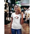 thumbnail image 2 of Cute Doodles Of Tiny Owls T-Shirt Women -Image by Shutterstock, Female XX-Large, 2 of 4