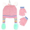 thumbnail image 3 of Girls and Boys Hat & Gloves Set / Cold-Weather Beanie & Gloves for Ages 4-7, 3 of 5